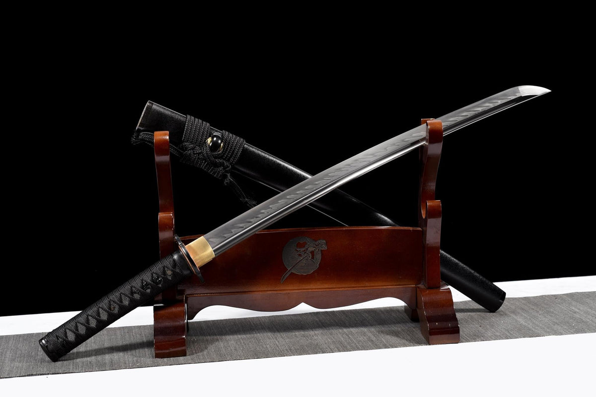 Kage Wakizashi 影 – T10 Steel with Hamon – view 1