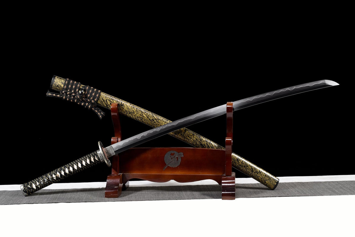 Kakuran 鶴嵐 Katana — San-Mai Steel, Crane Storm – view 3