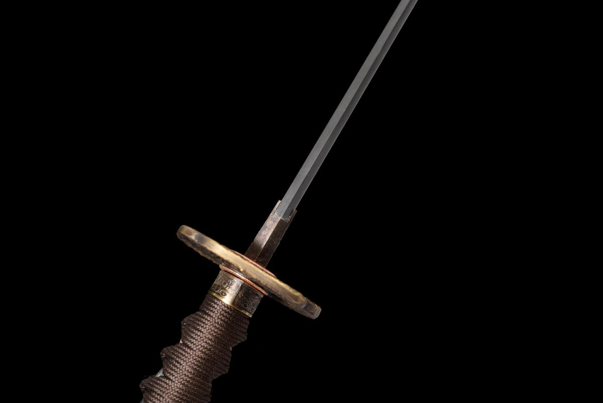 Kiku Hana 菊花 Katana – Damascus Steel, Floral Saya – view 8