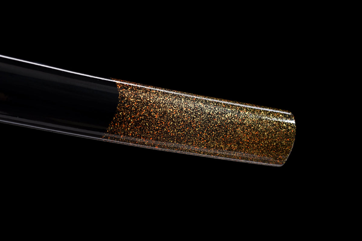 Kiku Hana 菊花 Katana – Damascus Steel, Floral Saya – view 12