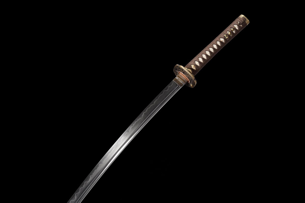 Kiku Hana 菊花 Katana – Damascus Steel, Floral Saya – view 13