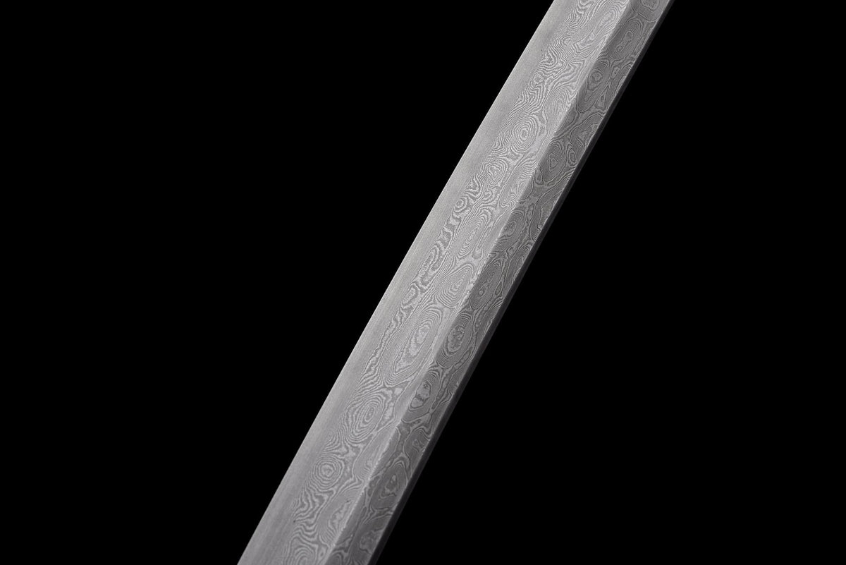 Kōyō Katana 紅葉 – Damascus Steel, Autumn-toned Saya – view 3