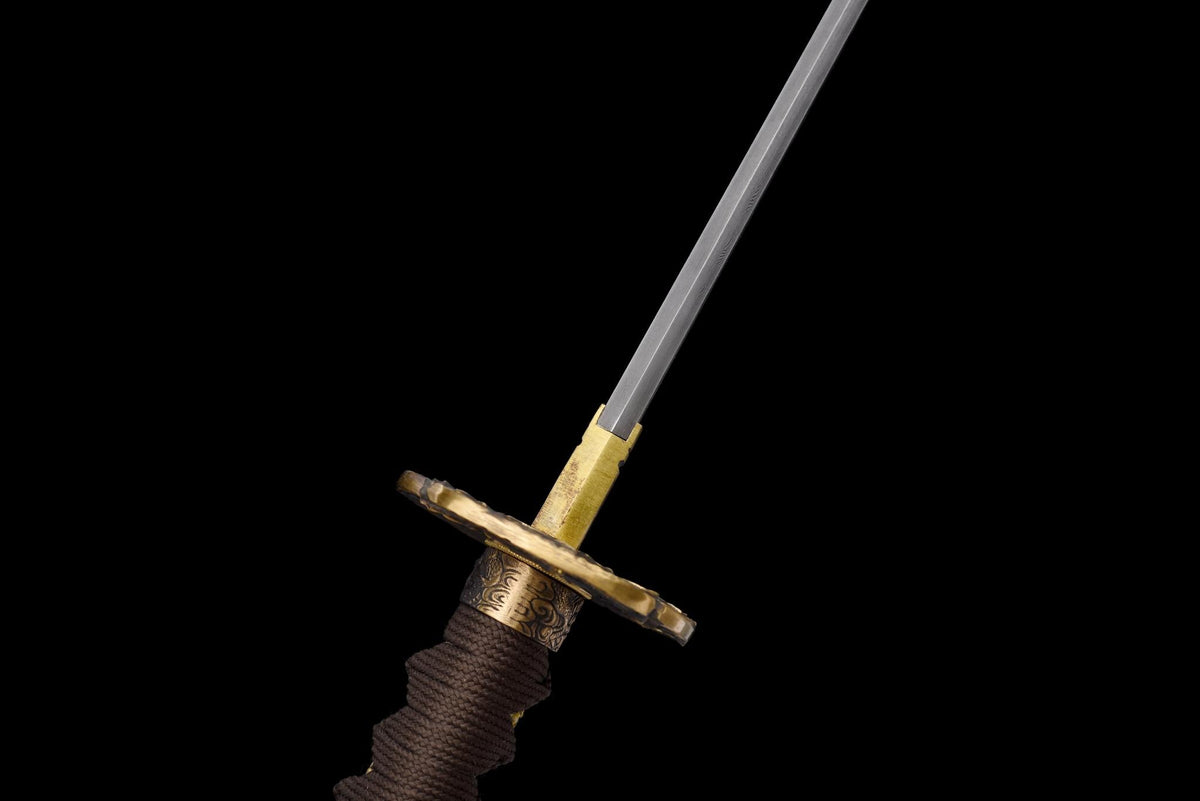Kōyō Katana 紅葉 – Damascus Steel, Autumn-toned Saya – view 5