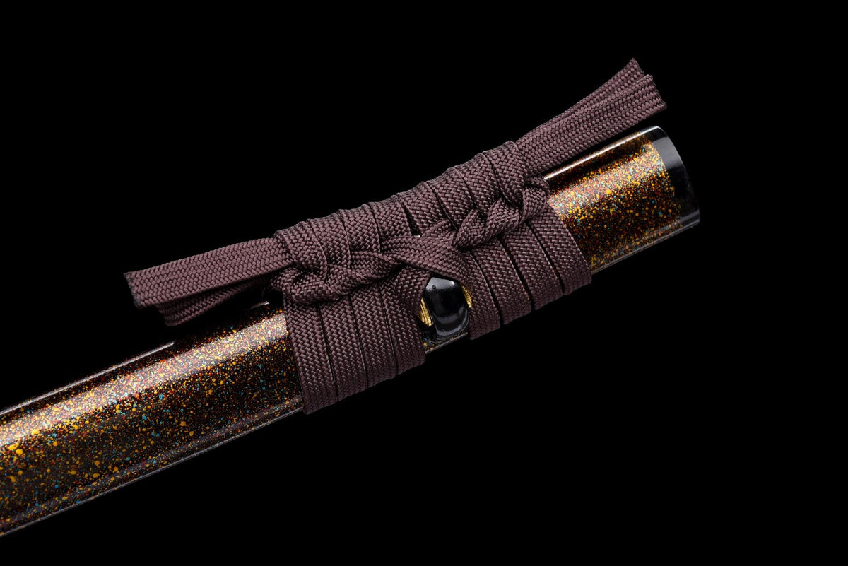 Kōyō Katana 紅葉 – Damascus Steel, Autumn-toned Saya – view 7
