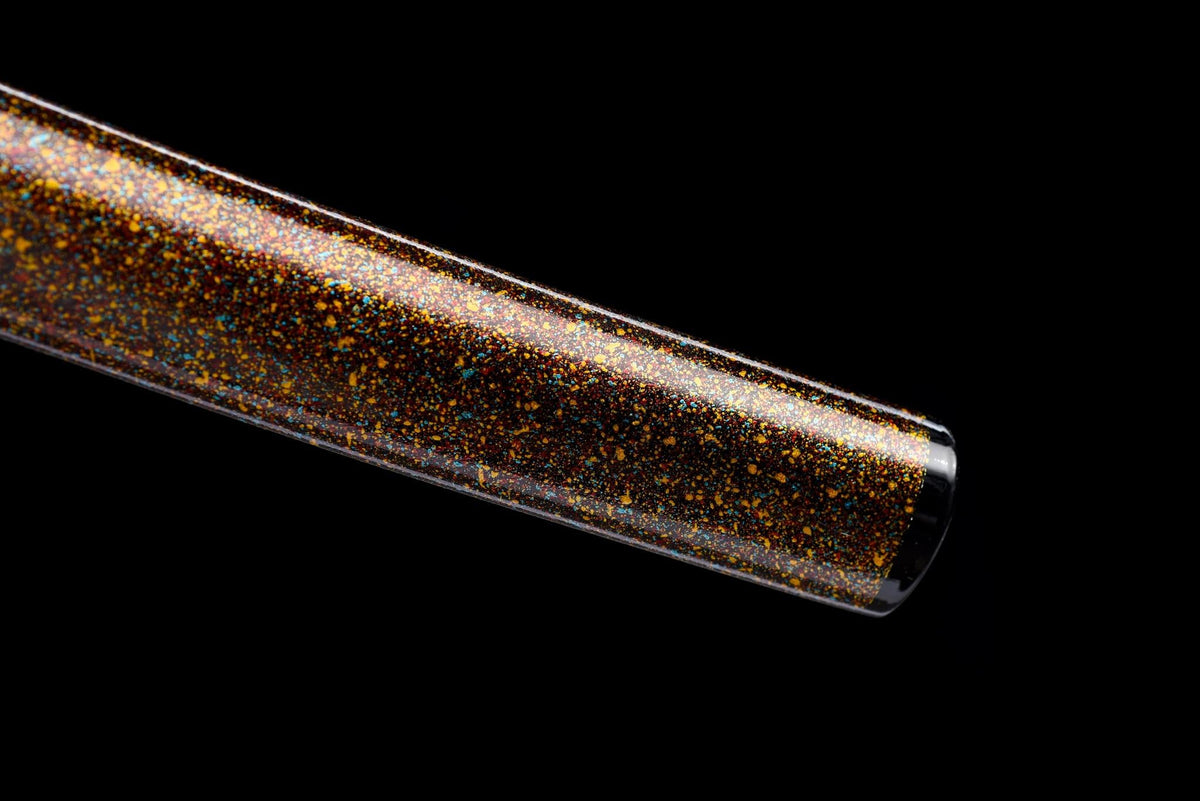 Kōyō Katana 紅葉 – Damascus Steel, Autumn-toned Saya – view 8