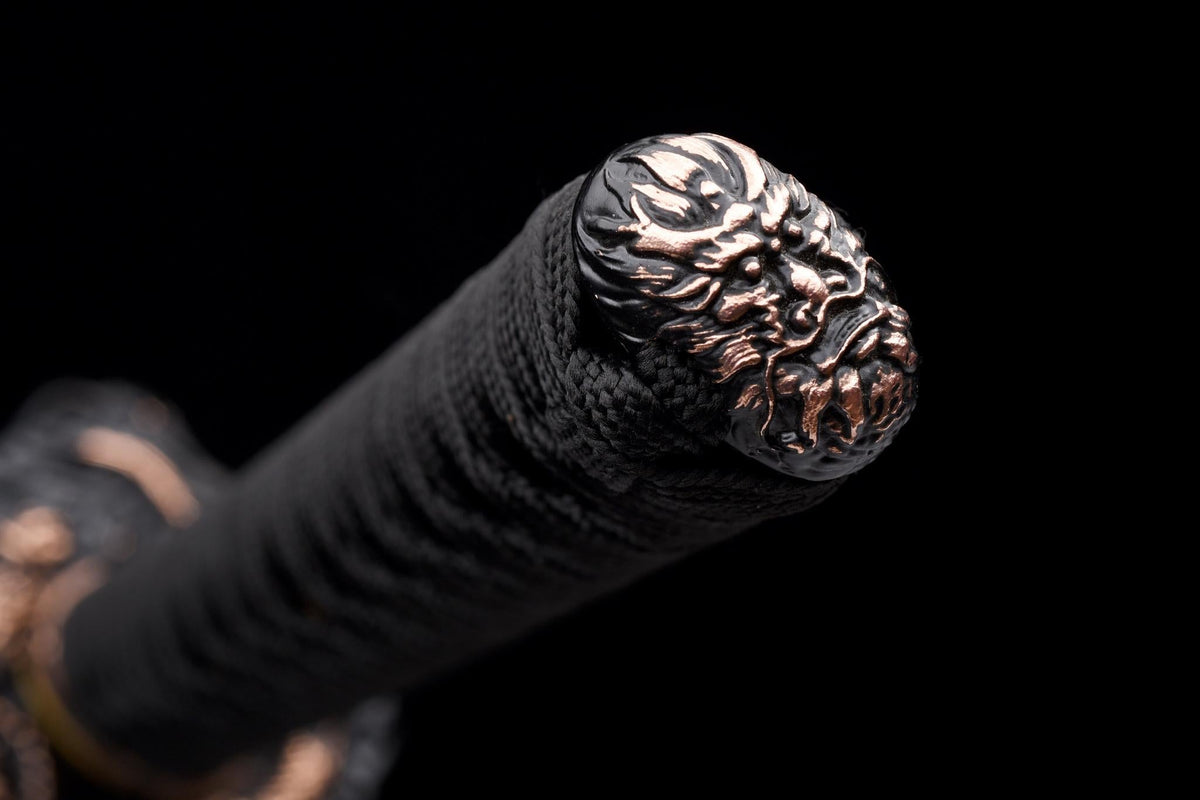 Kokuenmaru 黒炎丸 Katana – T10 Steel, Red Hamon – view 17