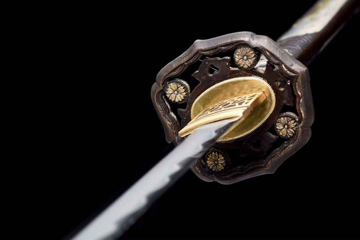 Shōgun 将軍 Katana – Damascus Steel, Sculpted Copper Saya & Tsuka – view 8