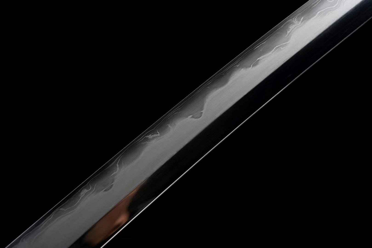 Ryujin 龍神 Short Katana – 52 cm Blade, T10 & Damascus Steel – view 8