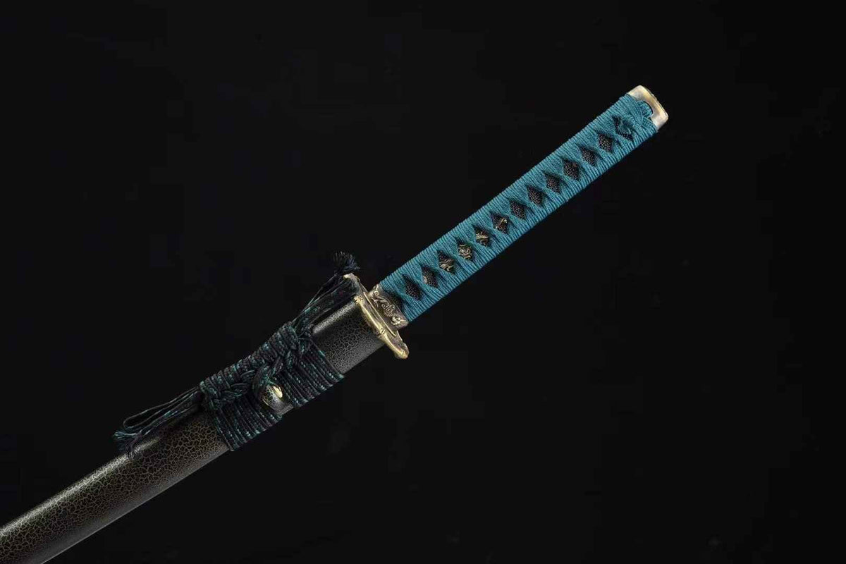 Katana Shizen 自然 – Gold Damascus Steel Blade – view 9