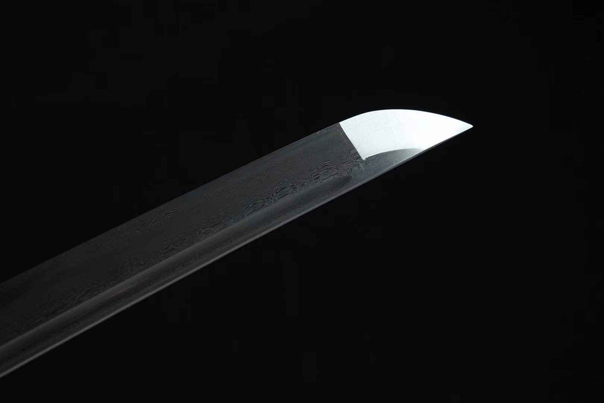 Tokugawa 徳川 Katana – Damascus Steel, Brass Tsuba – view 9