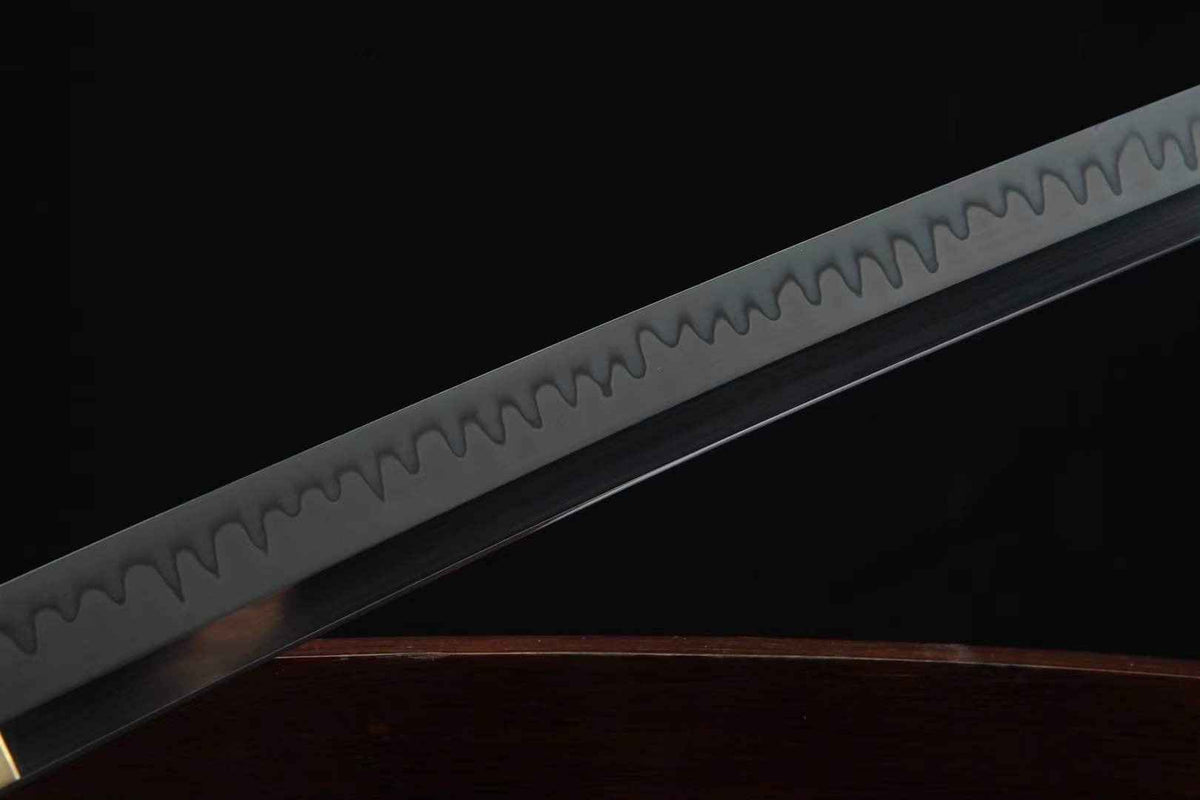 Kuro 黒 Katana – 1095 Steel, Maru Forge, Solid Brass Tsuba – view 10