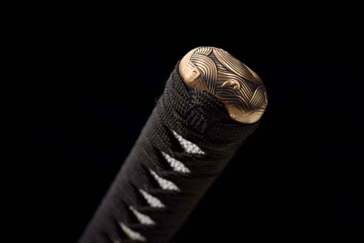 Ōchō 王朝 Katana, T10 Steel, Great Wave Tsuba – view 3
