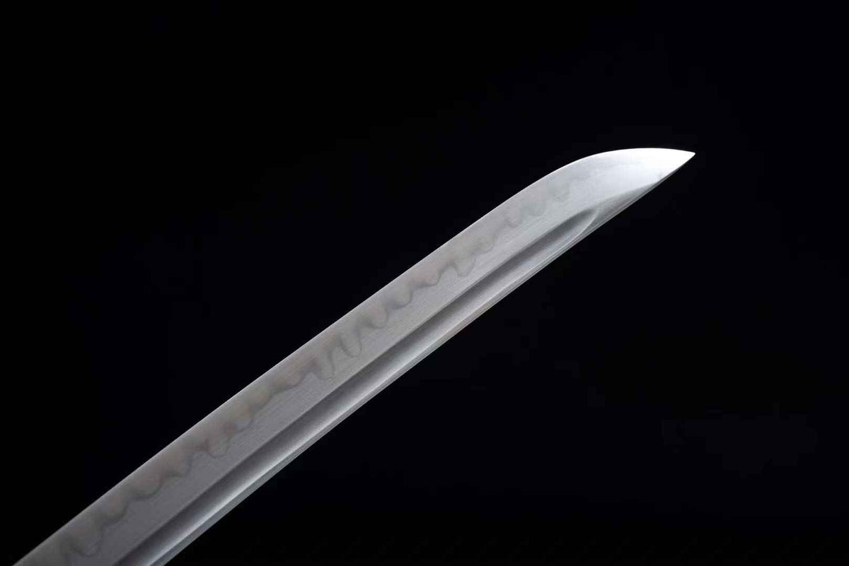 Nozomu 望む Katana — T10 Steel with Bo-hi, Floral Saya – view 5
