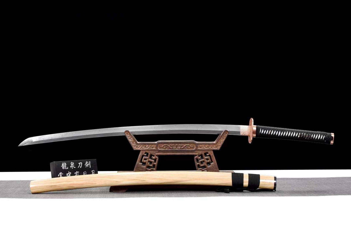 Shiroi ki 白い木 Katana – Damascus Steel – view 1