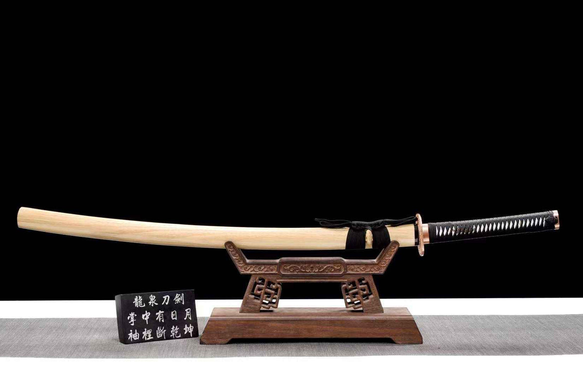 Shiroi ki 白い木 Katana – Damascus Steel – view 3