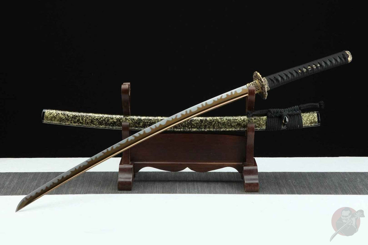 Kaeru カエル Katana – Gold Blade, Manganese Steel – view 2