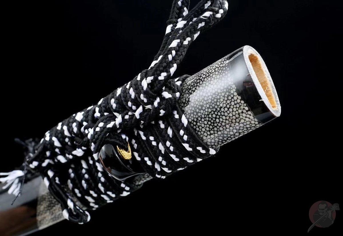 Densetsu 伝説 Katana – T10 Core, Damascus Hamon Steel – view 10
