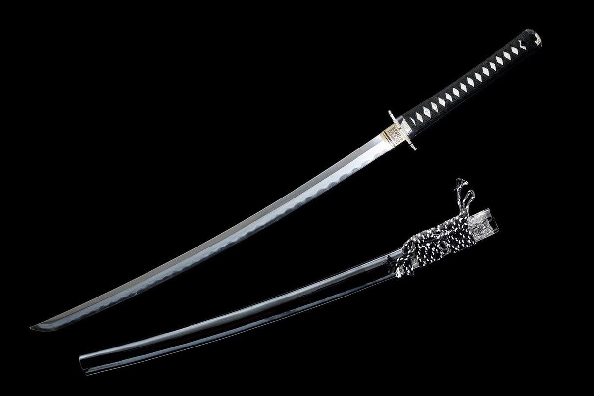 Densetsu 伝説 Katana – T10 Core, Damascus Hamon Steel – view 1