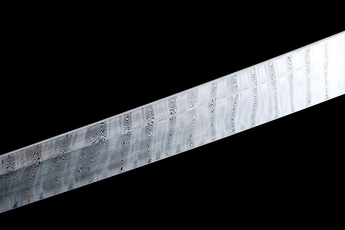 Kangaeruhito 考える人 Katana, Damascus Steel – view 8