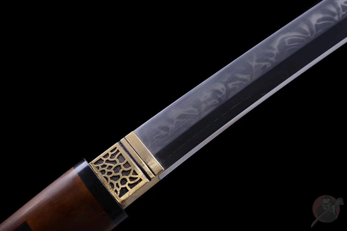 Hayashi 林 Wakizashi, T10 Steel, Dragon-Nail Hamon – view 10