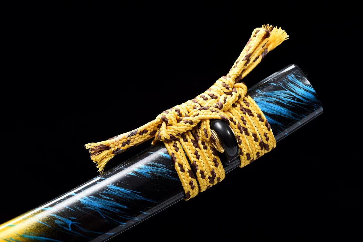 Taiyō Tantō 太陽 – T10 Steel, Ebony Saya, Copper Tsuba – view 9