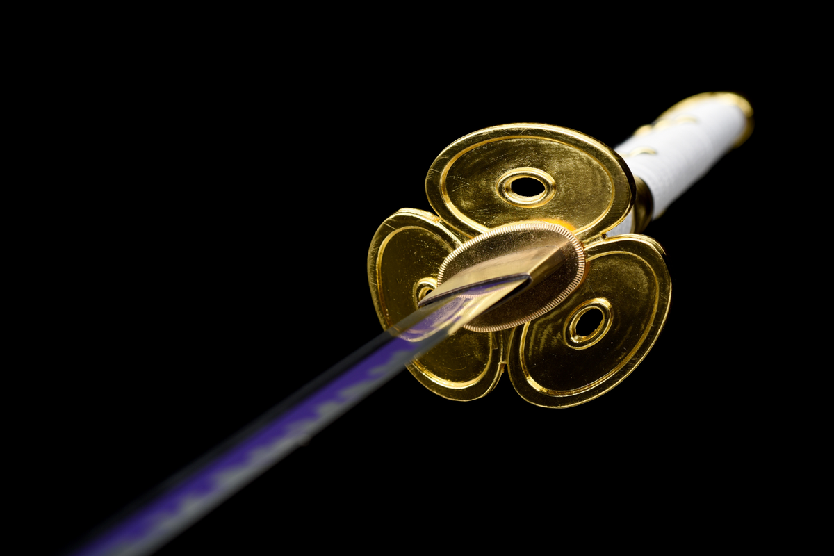 Ame no Habakiri Katana – 1060 Steel, White Lacquered Saya – view 9