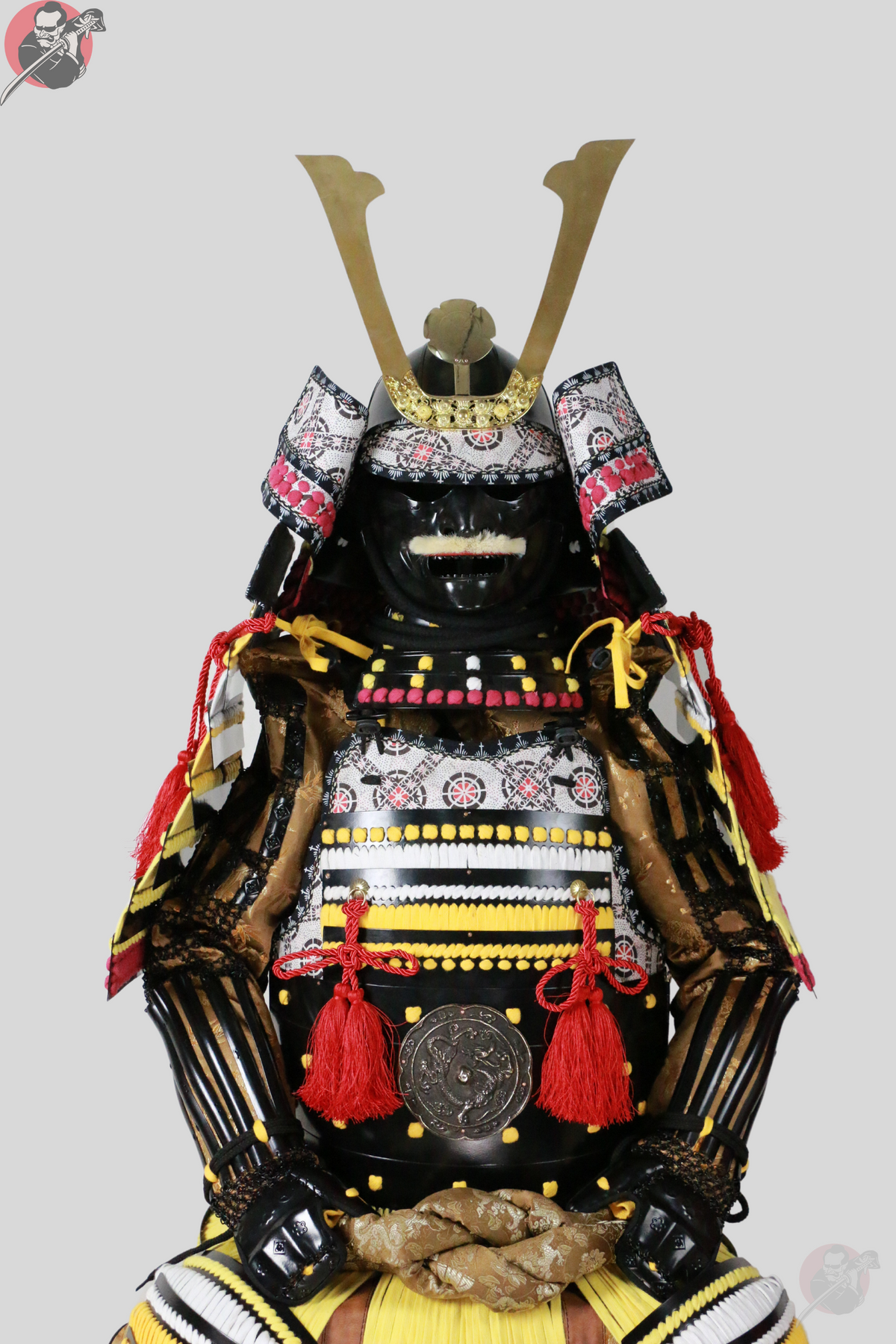 Kogane no Ō Samurai Armour – Black Yoroi with Display Stand – view 10