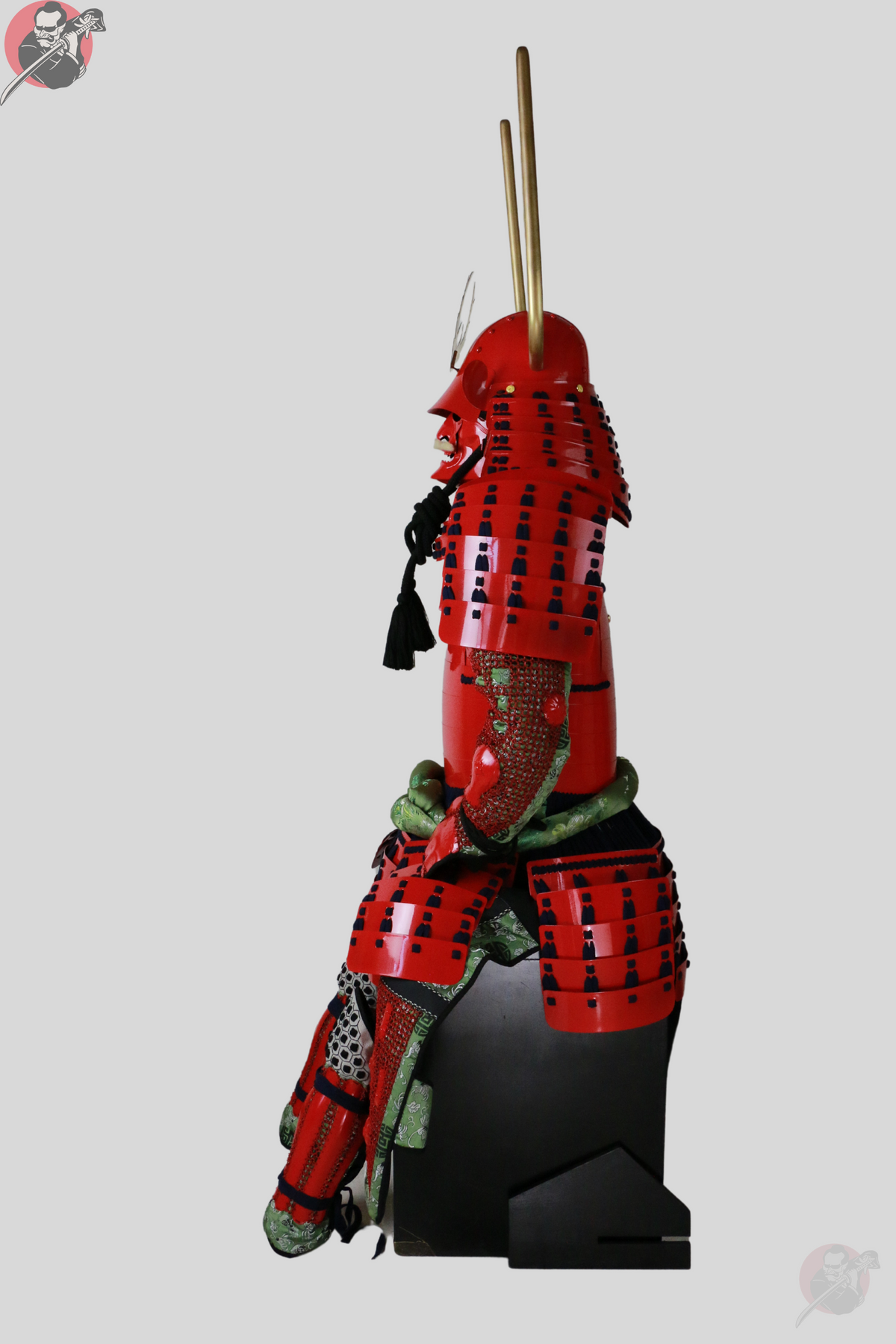 Ii Gashira Tosei Samurai Armour – Red Yoroi, Ii Clan – view 2