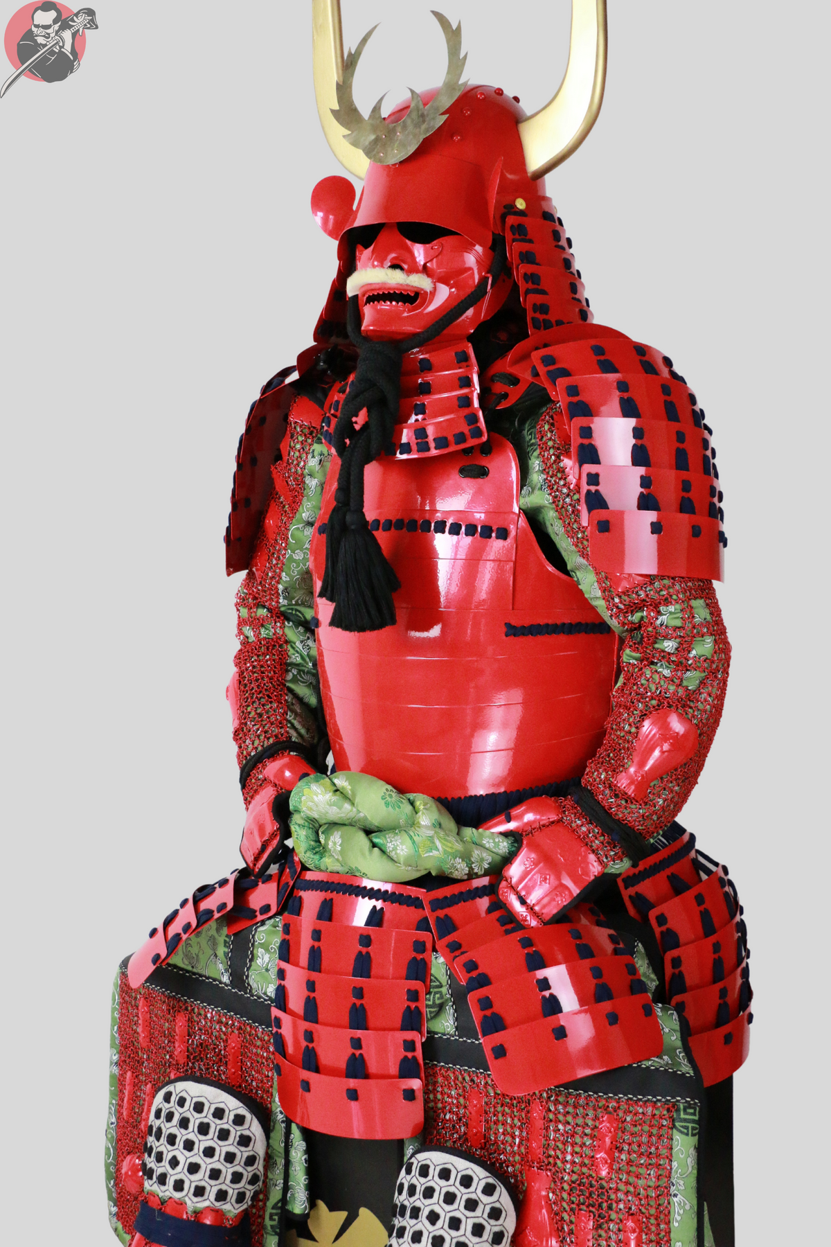 Ii Gashira Tosei Samurai Armour – Red Yoroi, Ii Clan – view 12