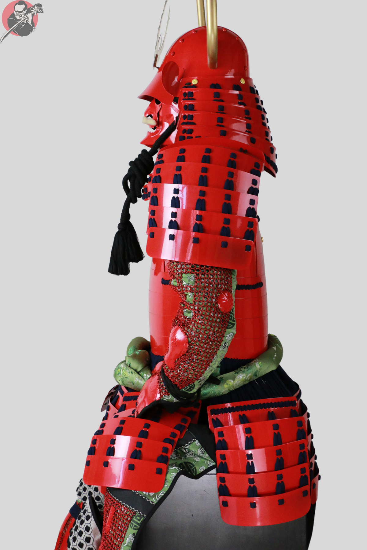 Ii Gashira Tosei Samurai Armour – Red Yoroi, Ii Clan – view 6