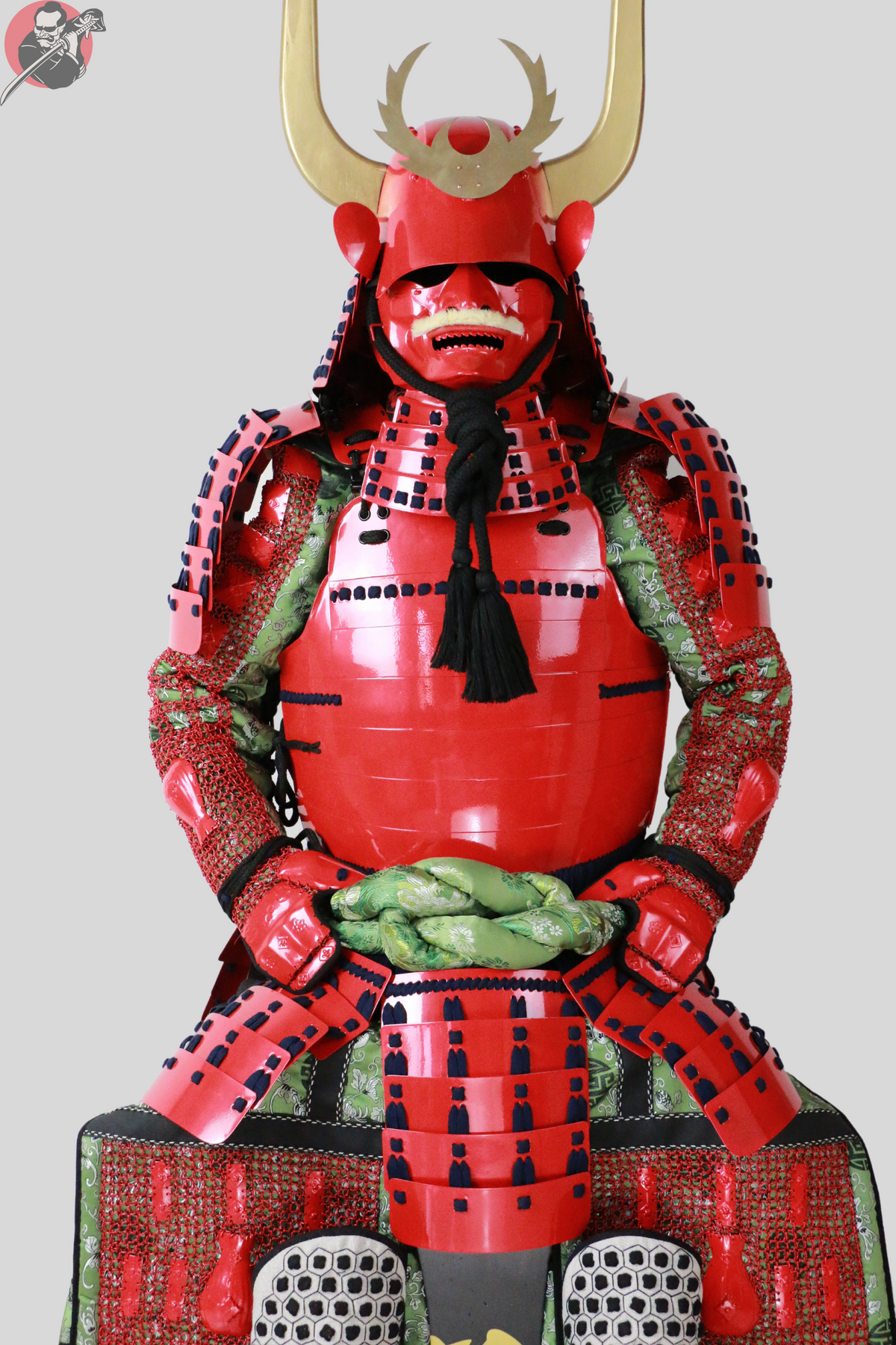 Ii Gashira Tosei Samurai Armour – Red Yoroi, Ii Clan – view 9