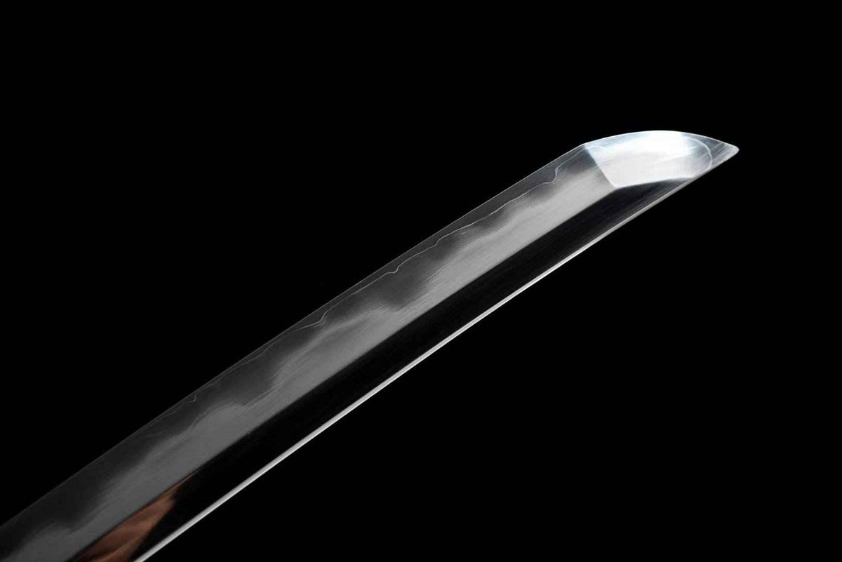 Kengen 権限 Katana – San-Mai T10 & Damascus Steel, Green Saya – view 7