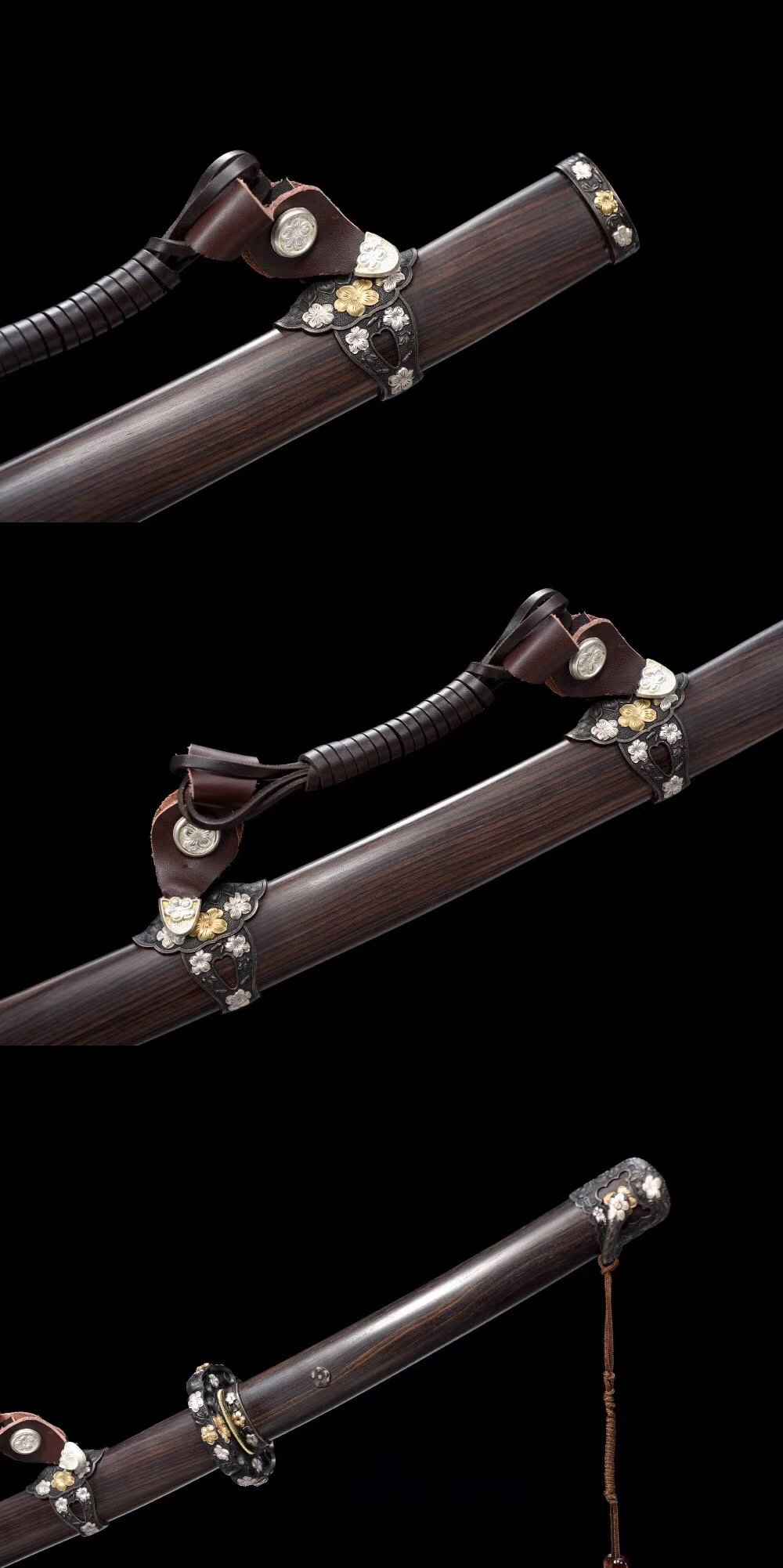 Katana Shujin 主人 – T10 Core with Damascus Hamon Steel – view 5