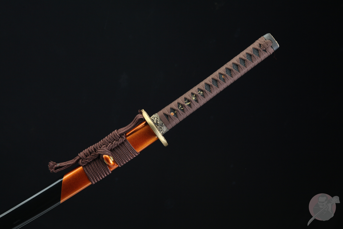 Katana Doragon ドラゴン – Damascus Steel, Dragon Tsuba – view 15