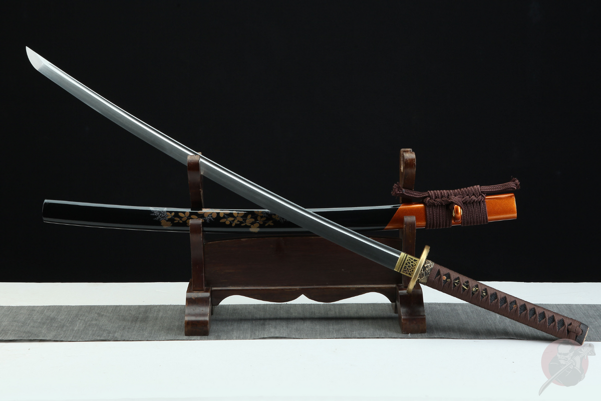 Katana Doragon ドラゴン – Damascus Steel, Dragon Tsuba – view 2