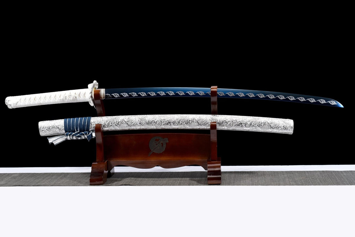 Fuyu 冬 Katana – Blue Blade, Manganese Steel – view 2
