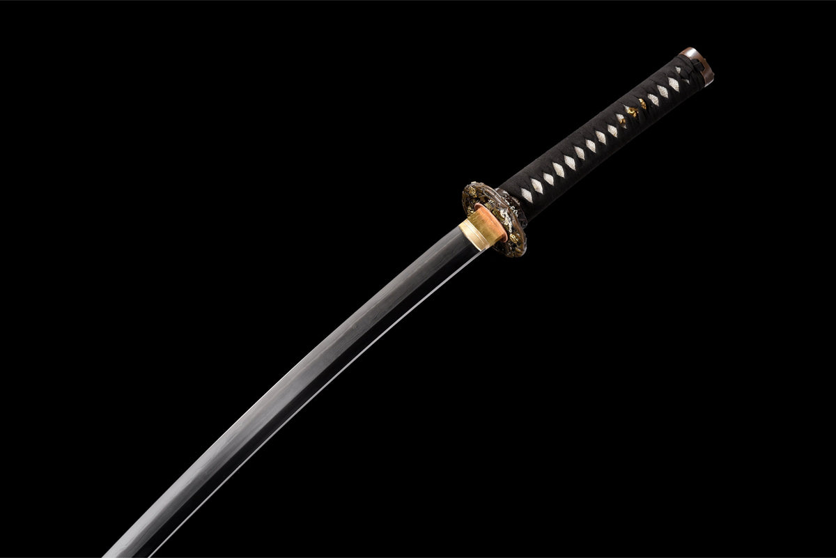Katana Hanamai 花舞 – T10 and Damascus (Kobuse) Steel – view 6