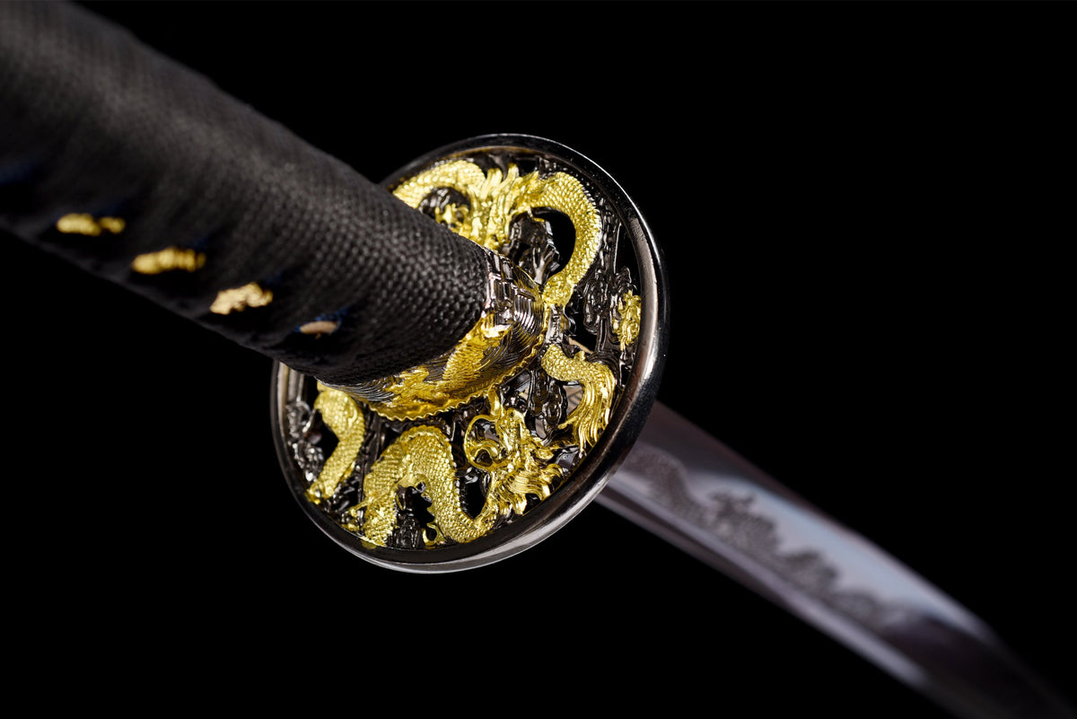 Murasaki Ryuu 紫竜 Katana – Purple 1060 Steel, Dragon – view 10