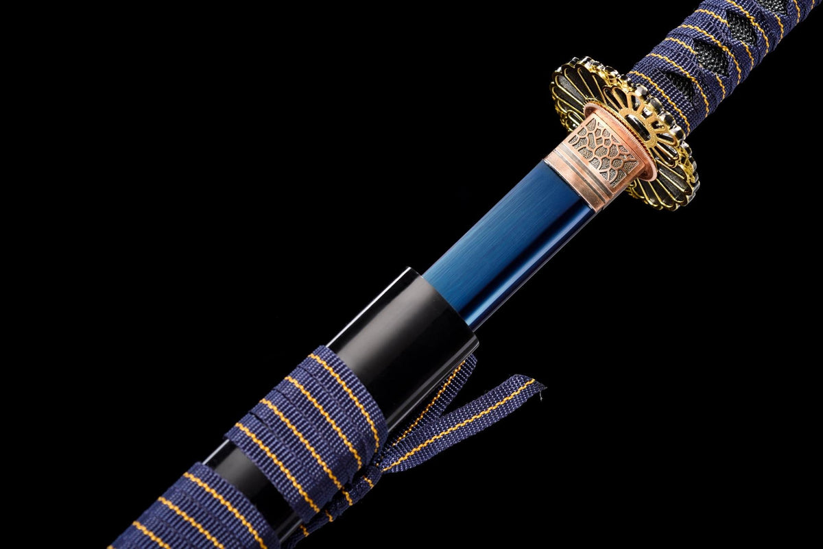 Murasaki 紫 Katana – Straight Purple-Sheen Blade – view 16