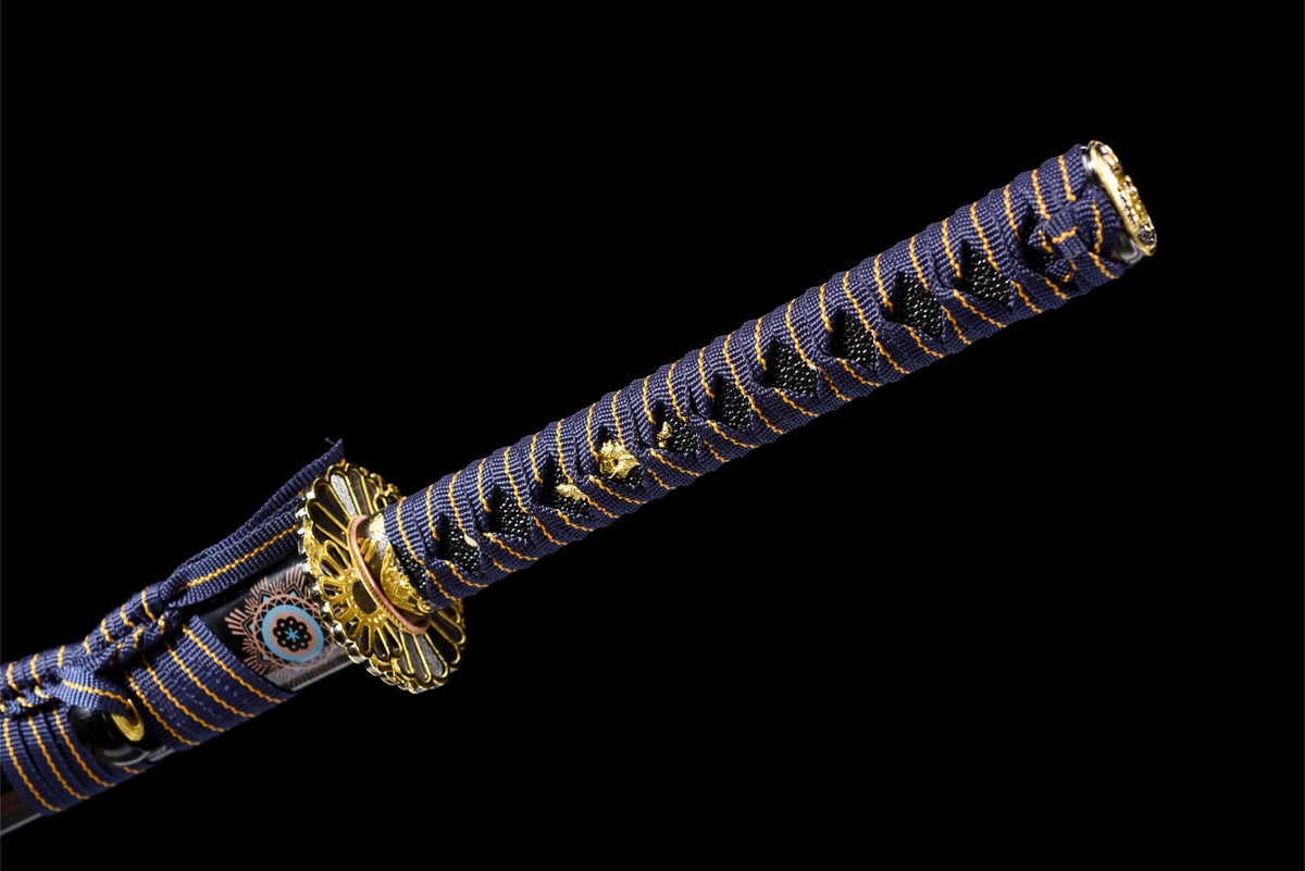 Murasaki 紫 Katana – Straight Purple-Sheen Blade – view 17