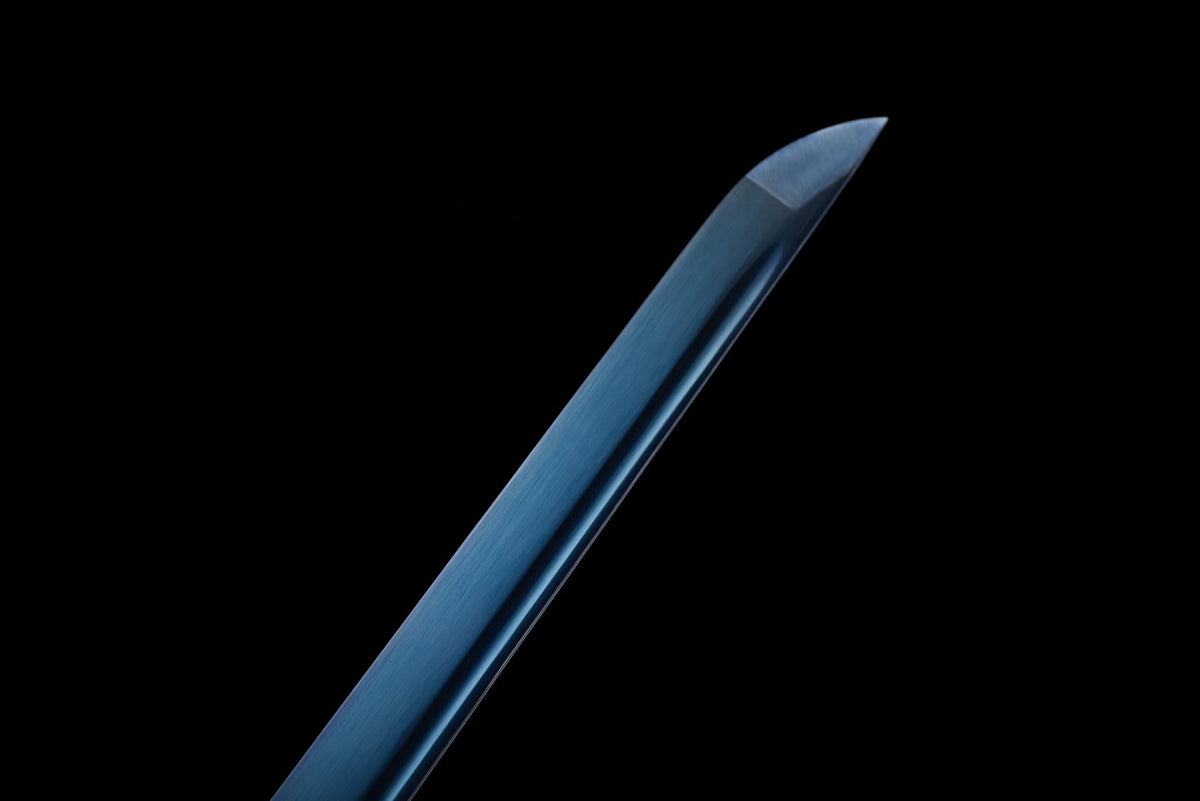 Murasaki 紫 Katana – Straight Purple-Sheen Blade – view 7
