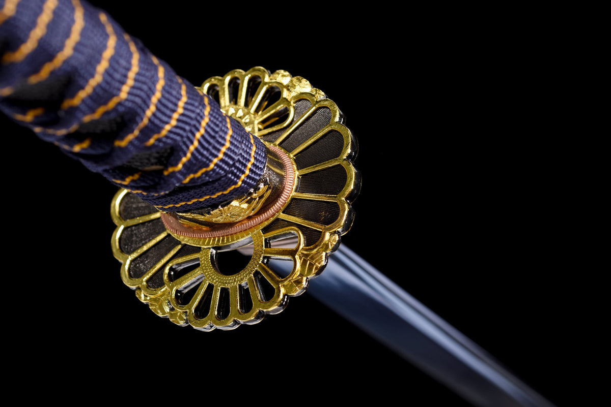 Murasaki 紫 Katana – Straight Purple-Sheen Blade – view 11