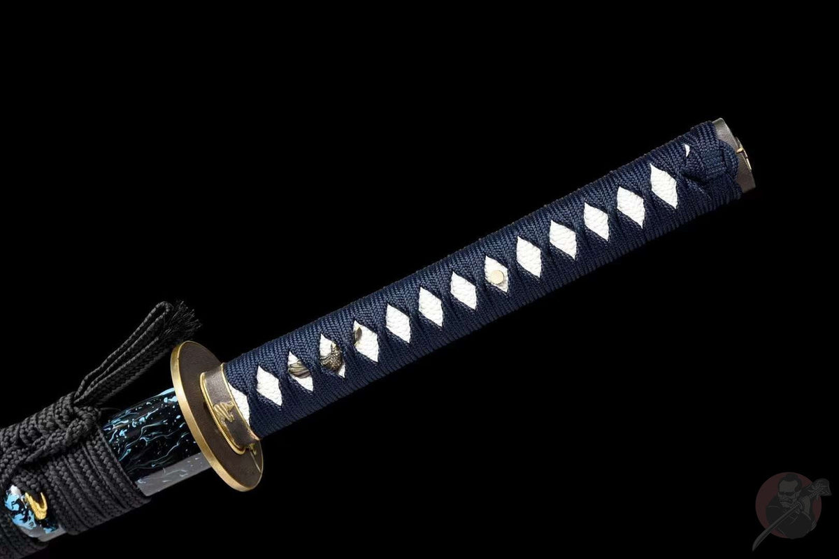 Origami 折り紙 Katana, T10 Steel with Hamon – view 9
