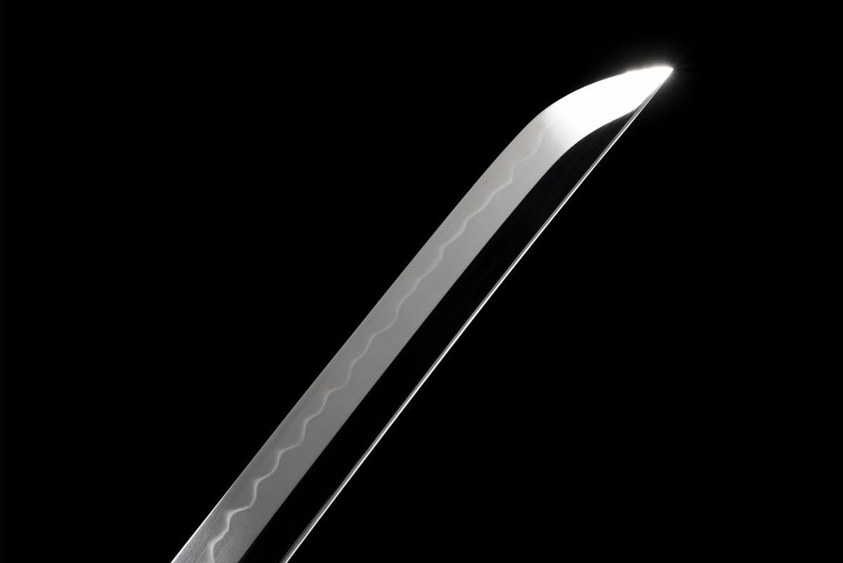 Shishi 獅子 Katana — T10 Steel, Mirror Polish, Black Saya – view 12