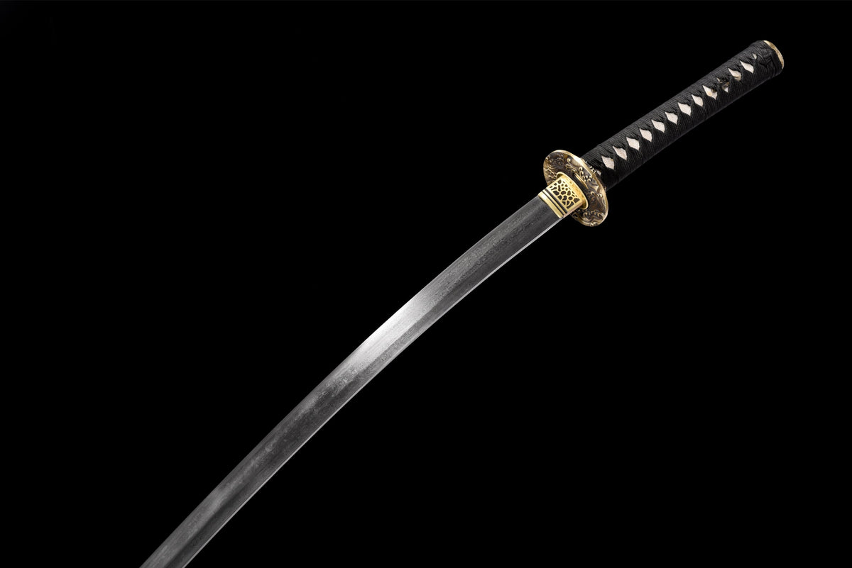 Katana Tatsu 竜 – Damascus Steel, Hand-painted Dragon Saya – view 12