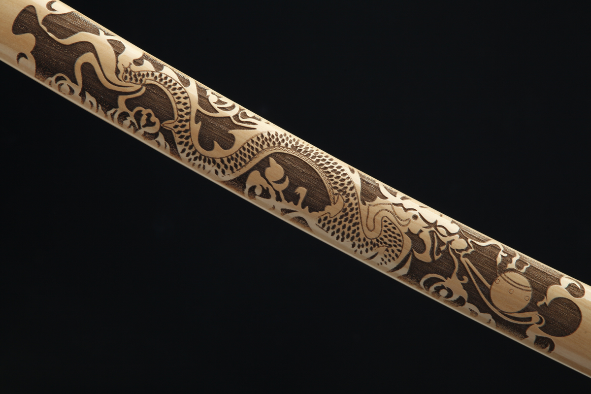 Katana Watatsumi 海神 – T10 Steel, Dragon Lacquered Saya – view 16