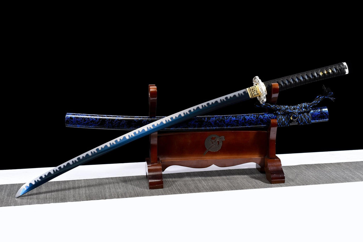 Katana Yoru 夜 – Blue Manganese Steel Blade – view 6