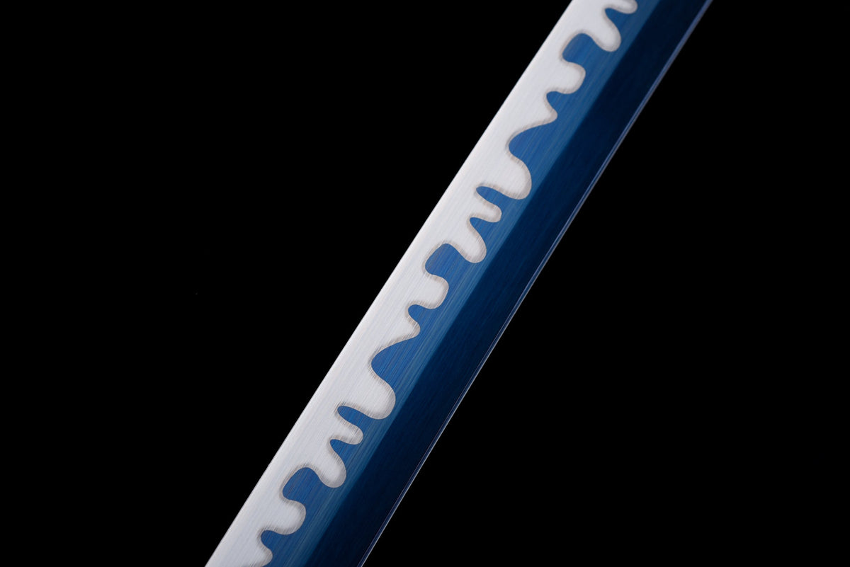 Katana Yoru 夜 – Blue Manganese Steel Blade – view 8