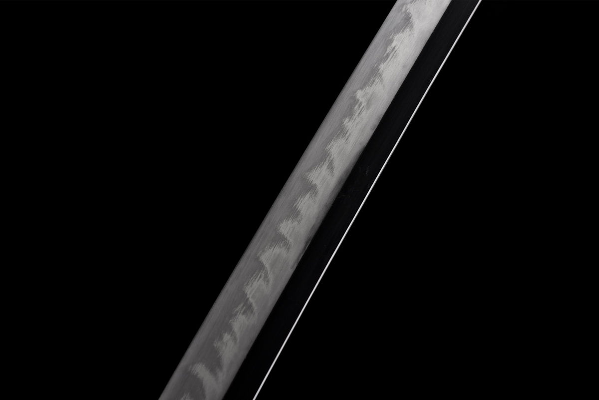 Ryū no Hōkō 竜の咆哮 Katana — T10 Steel, Silver Dragon Saya – view 11