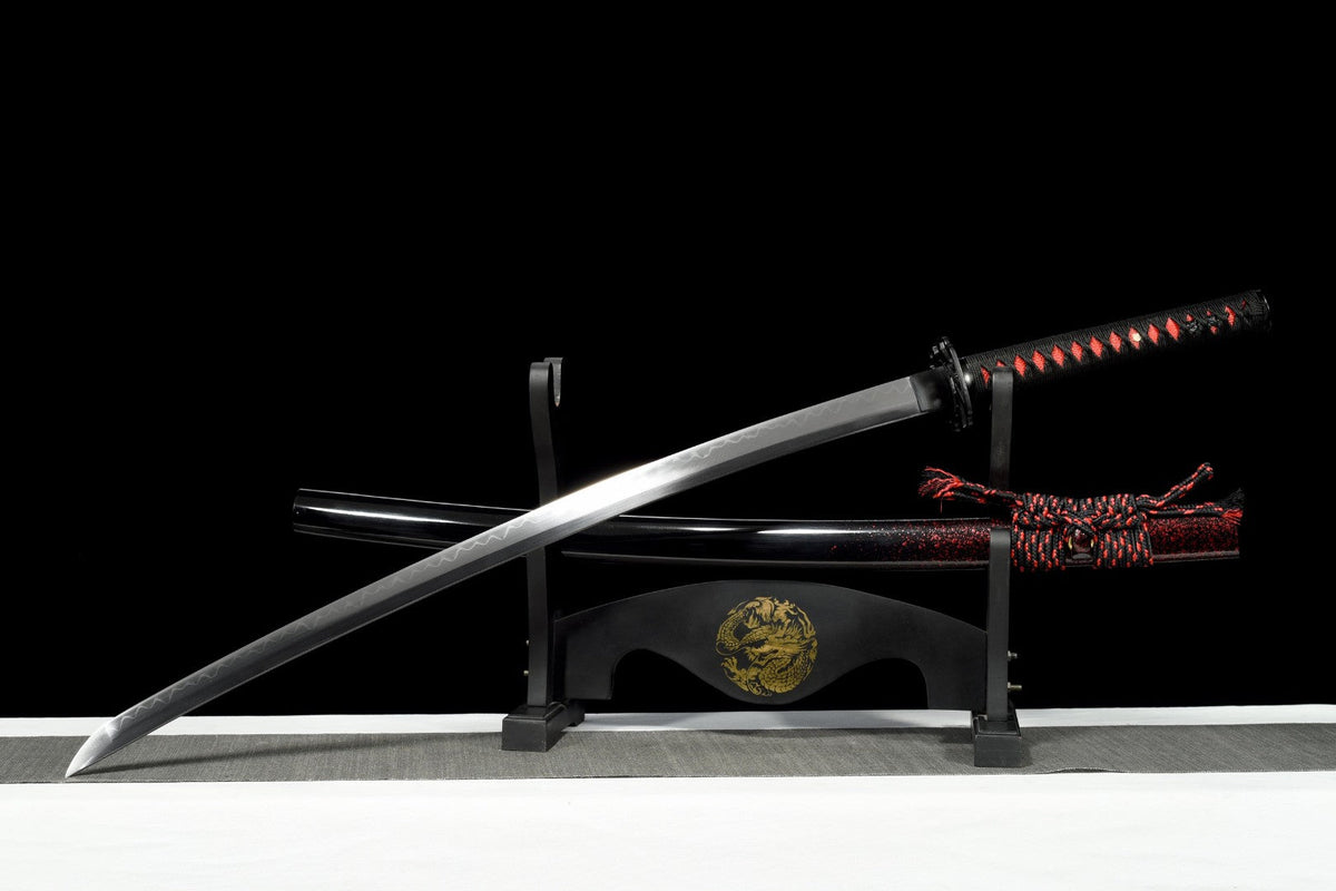 Katana Pimpas ピンパス東京 – T10 Steel, Wavy Hamon – view 1